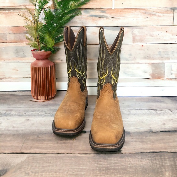 Ariat Men's WorkHog Mesteno Waterproof Composite Toe Work Boots - Picture 1 of 14